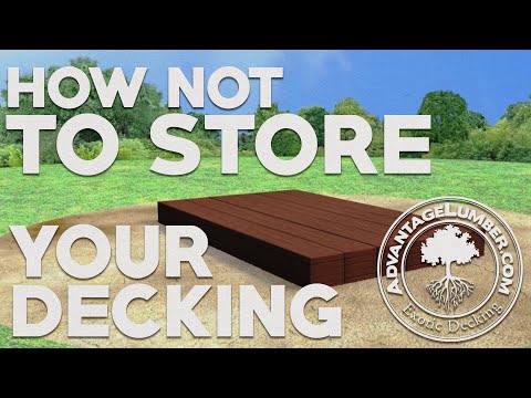 How Not to Store Your Decking