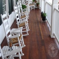 Ipe Porch Decking installed at the prestigious Founders Club in Sarasota, Florida.