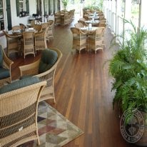 Ipe Porch Decking installed at the prestigious Founders Club in Sarasota, Florida.