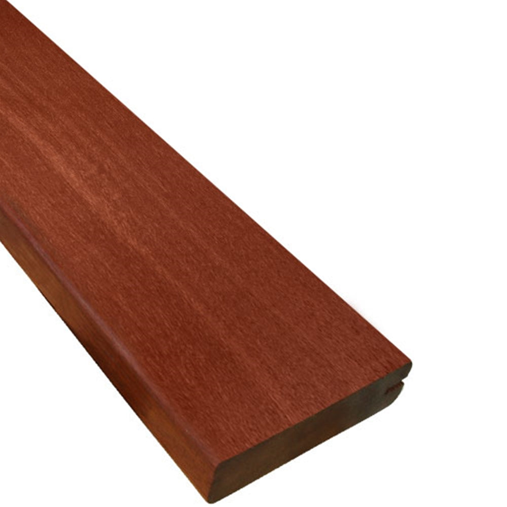 5/4 x 4 Brazilian Redwood (Massaranduba) Wood One Sided Pre-Grooved Decking