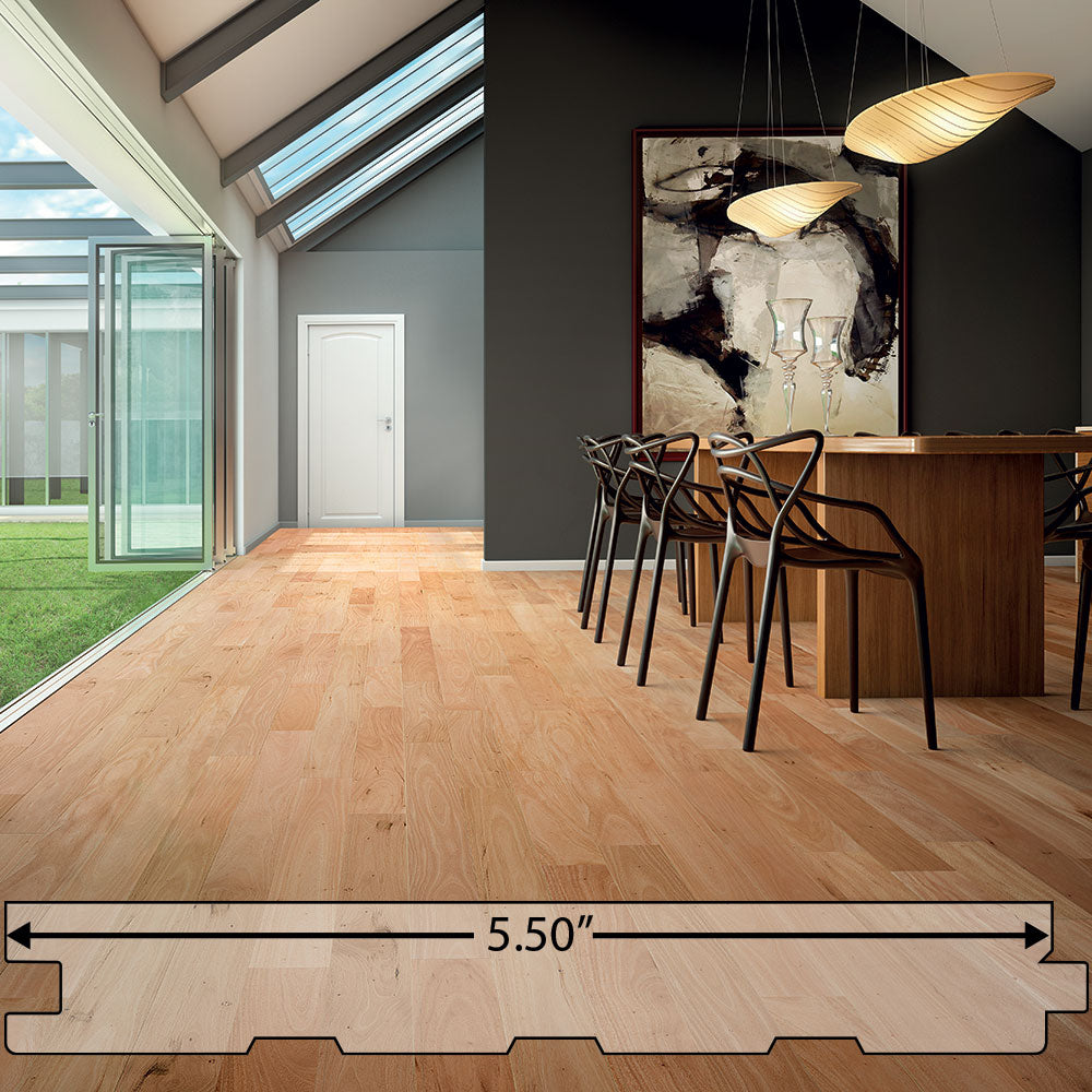 Amendoim (Ibiráro) Solid Flooring 5.5″ Prefinished Satin, $7.47/sqft