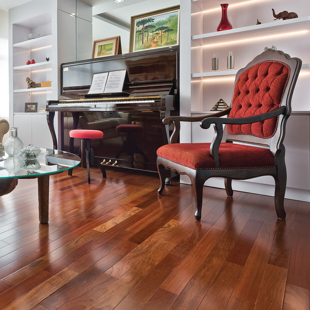 Brazilian Cherry (Jatoba) Engineered Flooring 3.25″ Prefinished Satin, $6.69/sqft