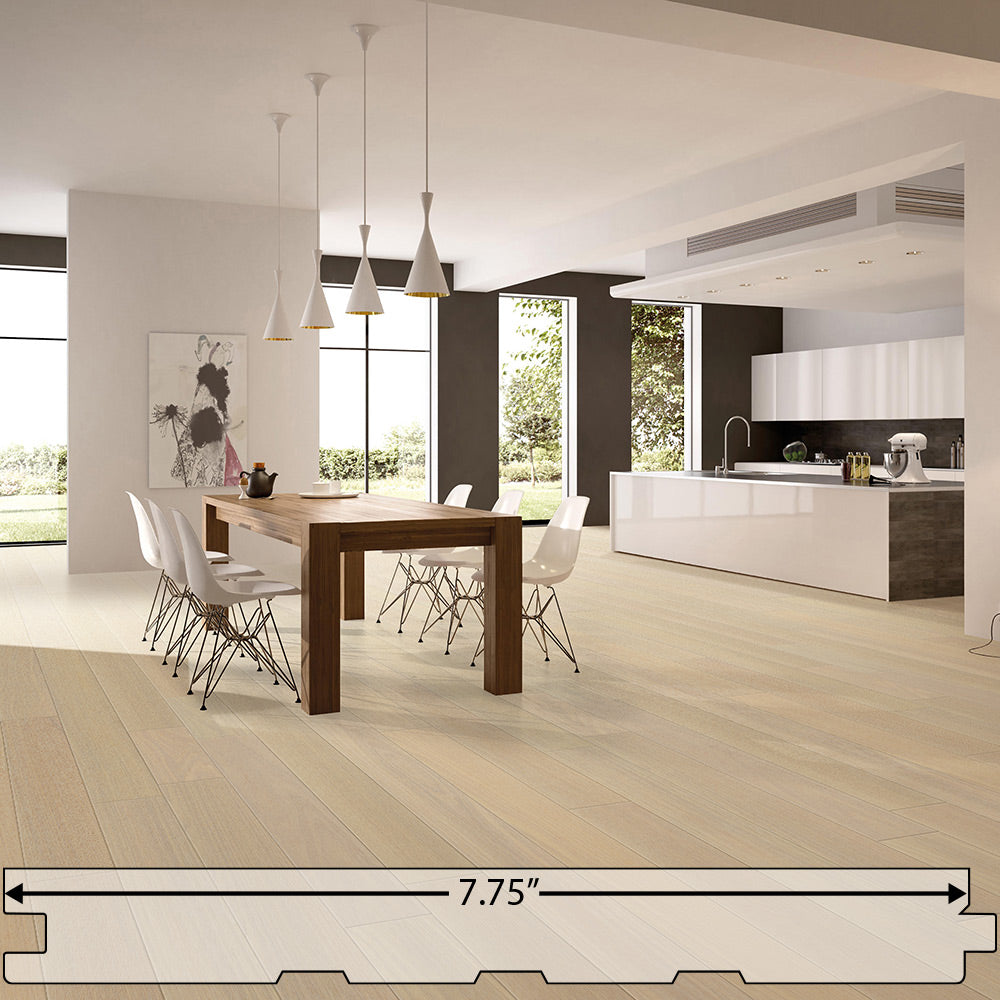 Brazilian Oak (Tauari) South Beach Engineered Flooring 7.75″ Prefinished Matte Wire-Brushed, $7.44/sqft