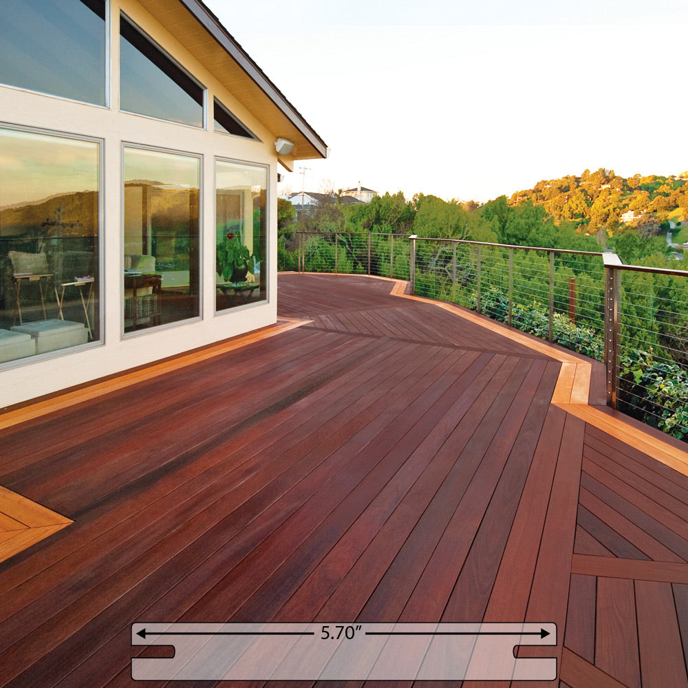 Ipe Wood Pre-Grooved Decking