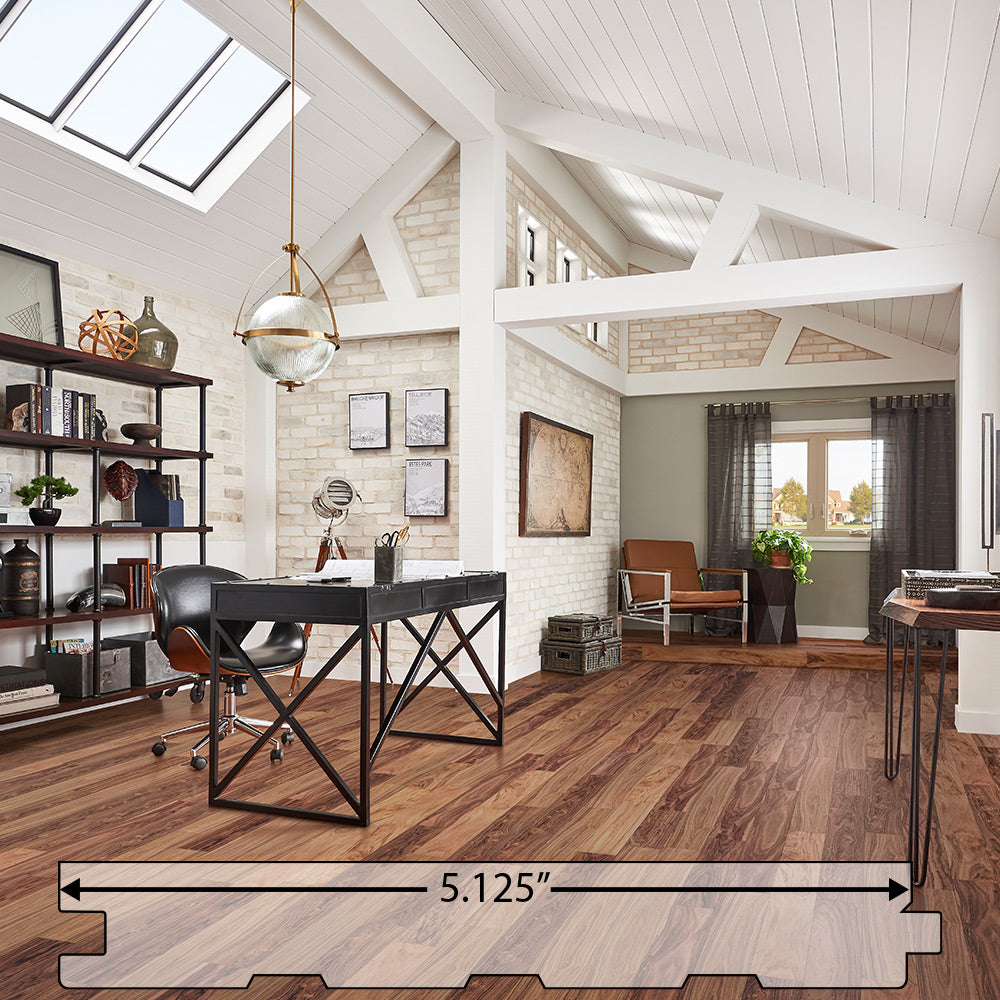 Curupay (Patagonian Rosewood) Engineered Flooring 5.125″ Prefinished Satin, $5.87/sqft