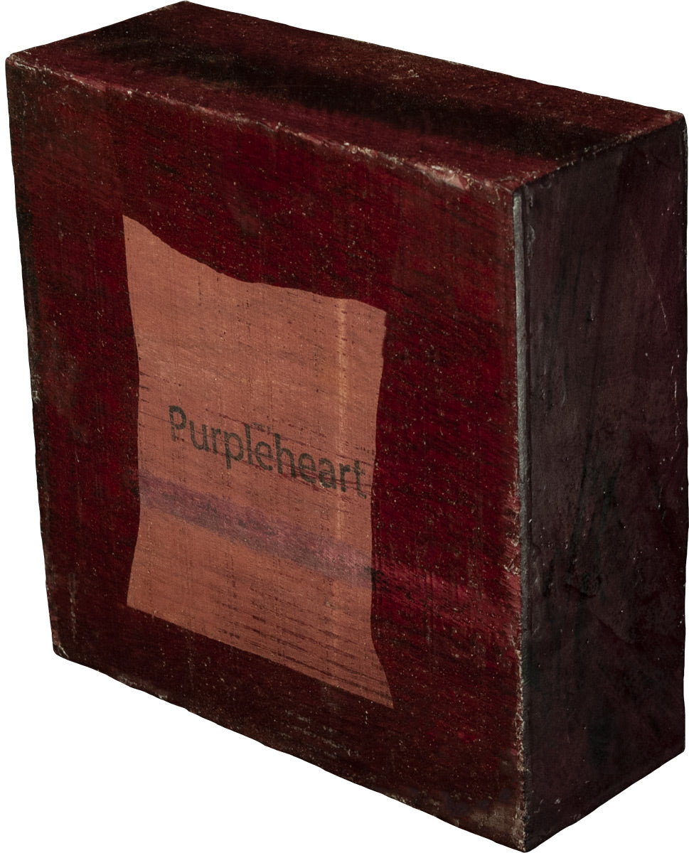 3″ x 8″ x 8″ Purpleheart Turning Blank