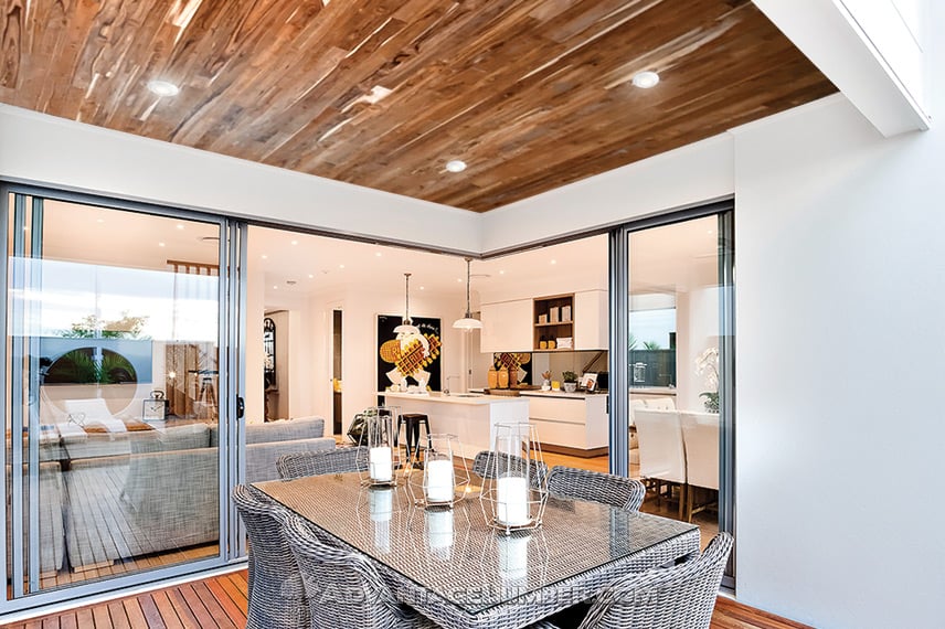 teak wood ceiling