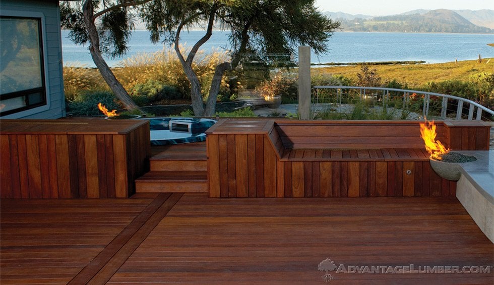 ipe decking oiled