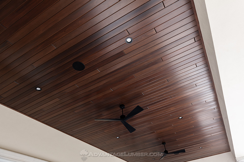 Synergy Wood Red Grandis Mocha Ceiling