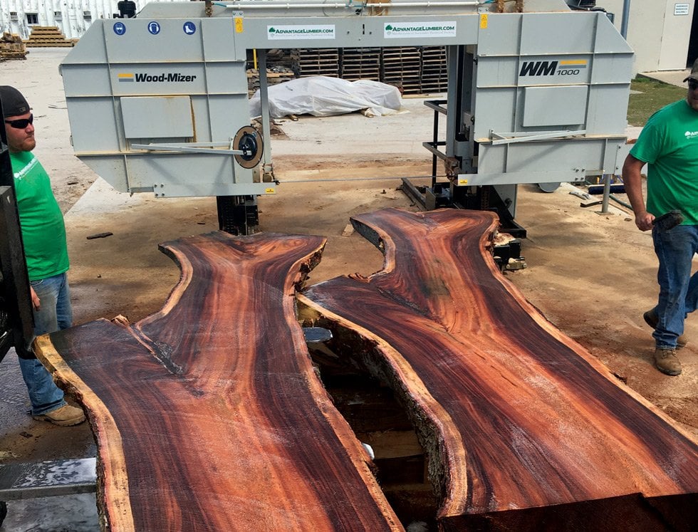 wood slabs