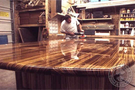 zebrawood table